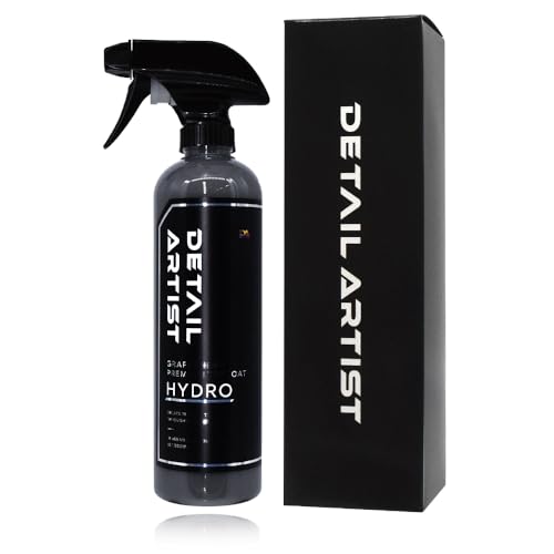 【DETAIL ARTIST】 HYDRO 『グラフェン&チタン配合の高性能トップコート』車用コーティング剤 トップコート 大容量 強撥水 艶 500ml 洗車 アロマウッドの香り ディテールアーティスト